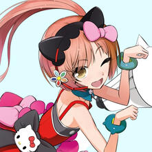 A bust portrait of the Vocaloid 4 Nekomura Iroha Natural, illustrated by ISAO.